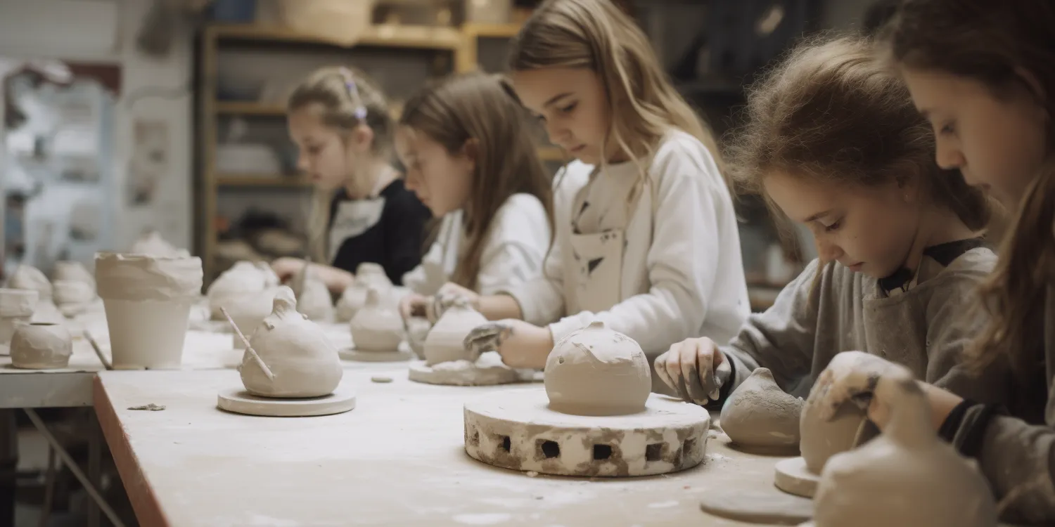 Materiały na warsztatach z ceramiki